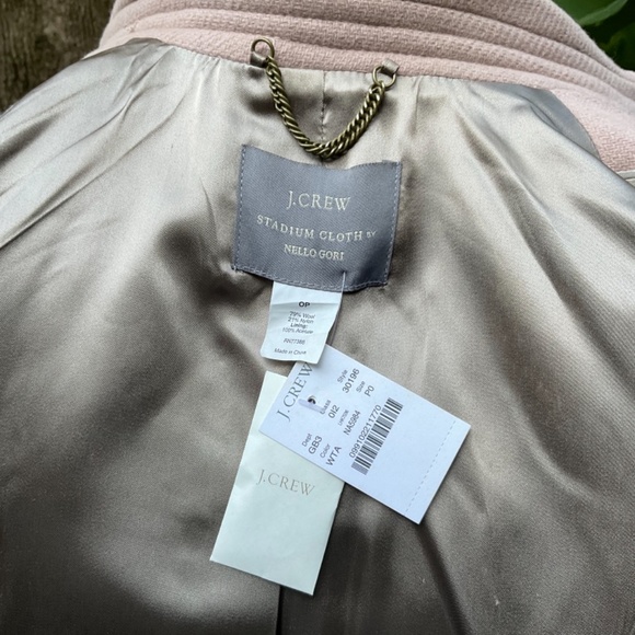 NWT J. Crew wool Stadium Cloth peacoat by Nello Gori - Picture 8 of 8